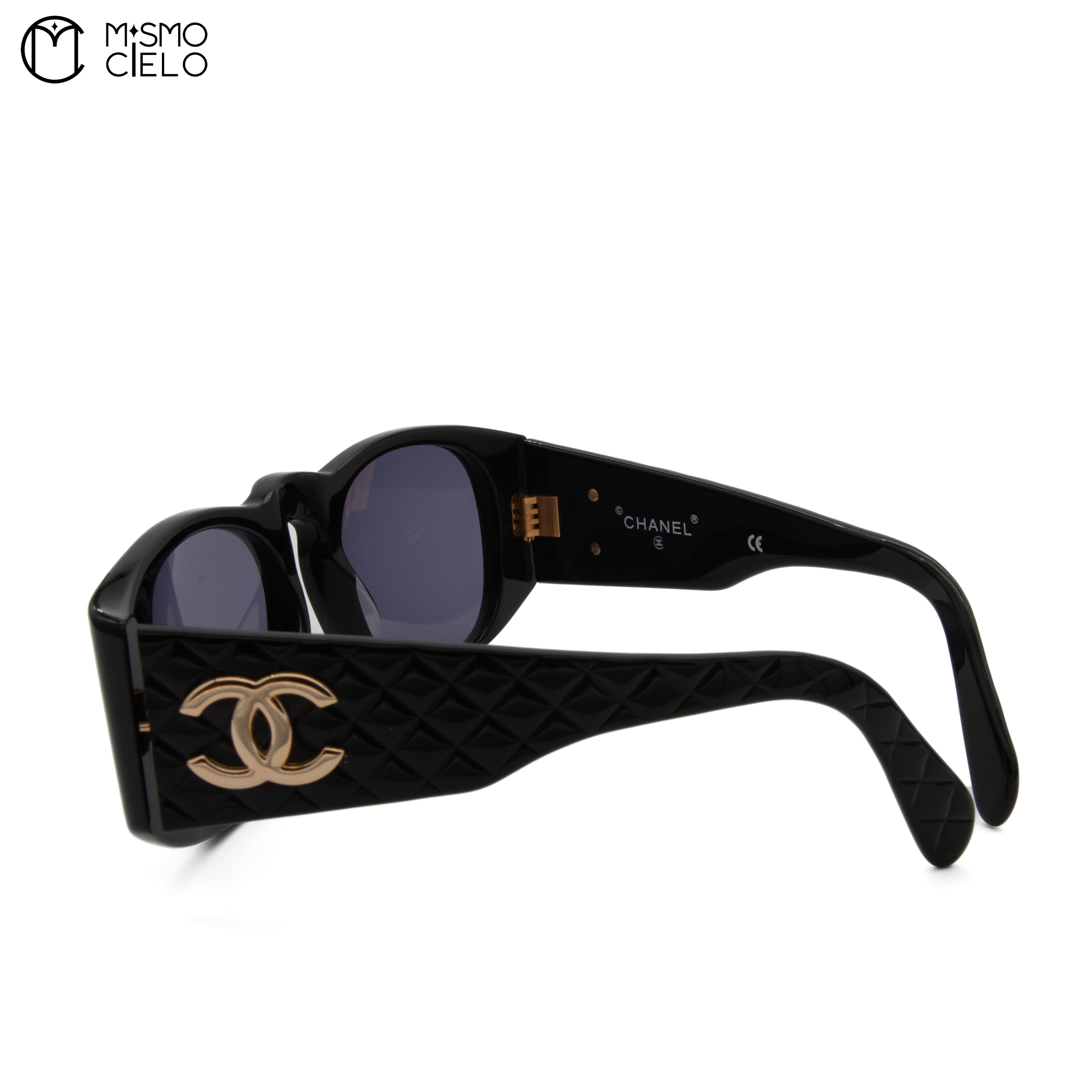 Black and Gold CC Sunglasses