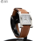 Watch White Face Brown Band Watch