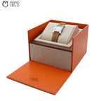 Watch White Face Brown Band Watch