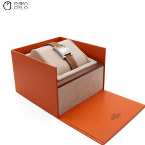 Watch White Face Brown Band Watch