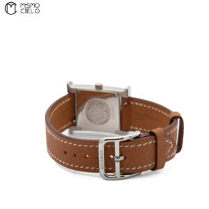 Watch White Face Brown Band Watch