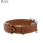 Watch White Face Brown Band Watch