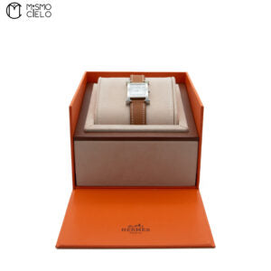 Watch White Face Brown Band Watch