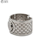 112 Toile Bangle Silver and Brown