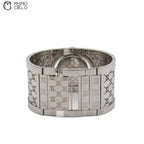112 Toile Bangle Silver and Brown