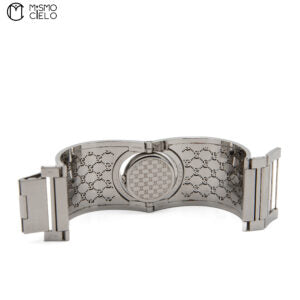 112 Toile Bangle Silver and Brown