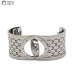 112 Toile Bangle Silver and Brown