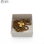 Clover 2-row Leather Chain Belt