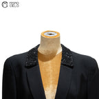 Jacket with Sequin Collar