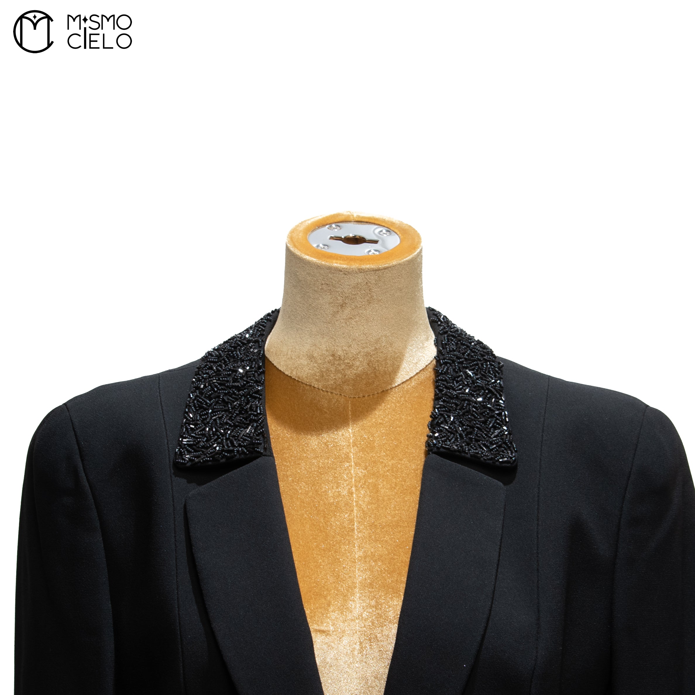 Jacket with Sequin Collar