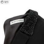 Jacket with Sequin Collar