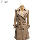 Beige Trench Coat Blue