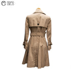 Beige Trench Coat Blue