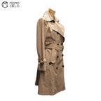Beige Trench Coat Blue