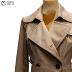 Beige Trench Coat Blue