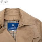 Beige Trench Coat Blue