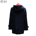 Navy Duffle Coat Black Label
