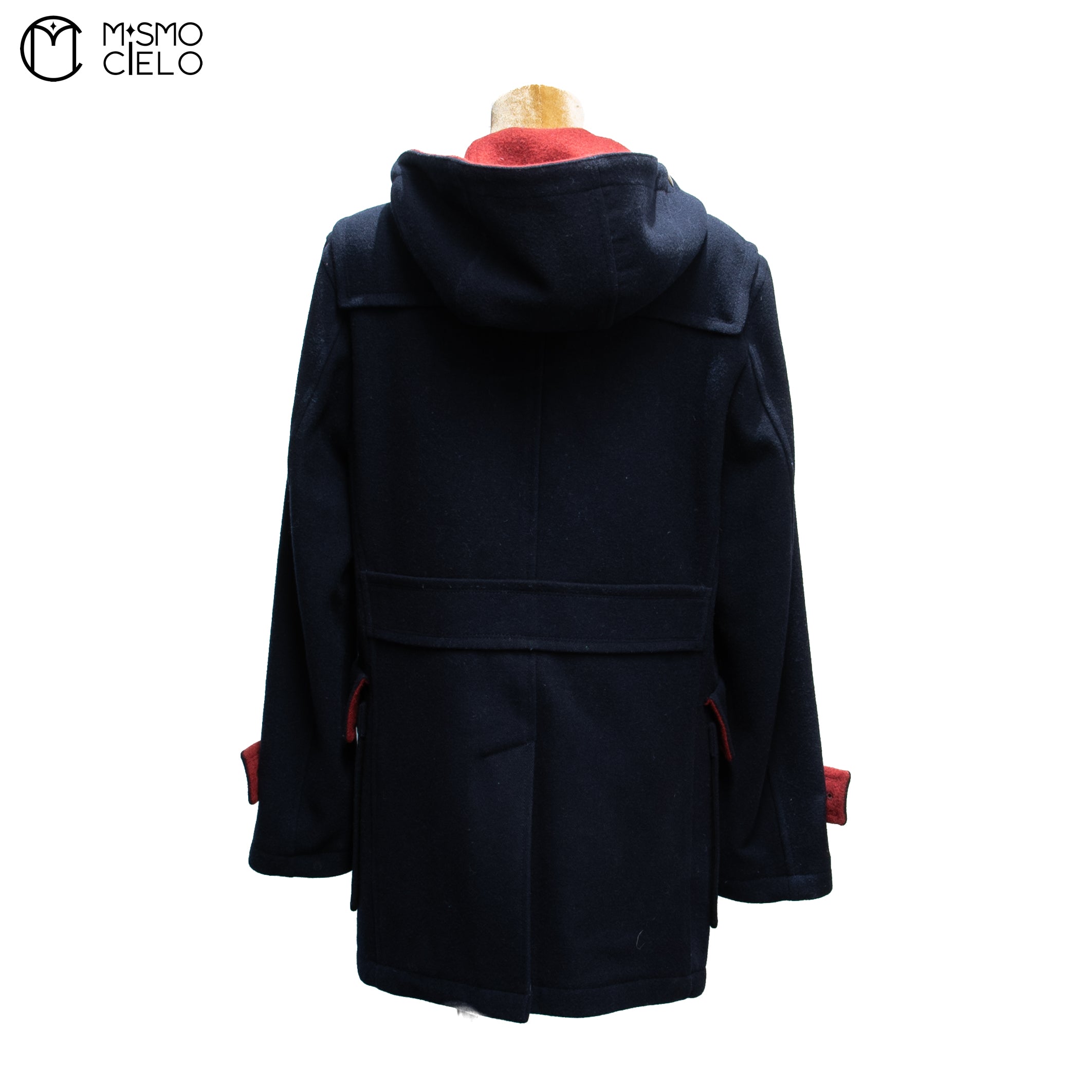 Navy Duffle Coat Black Label