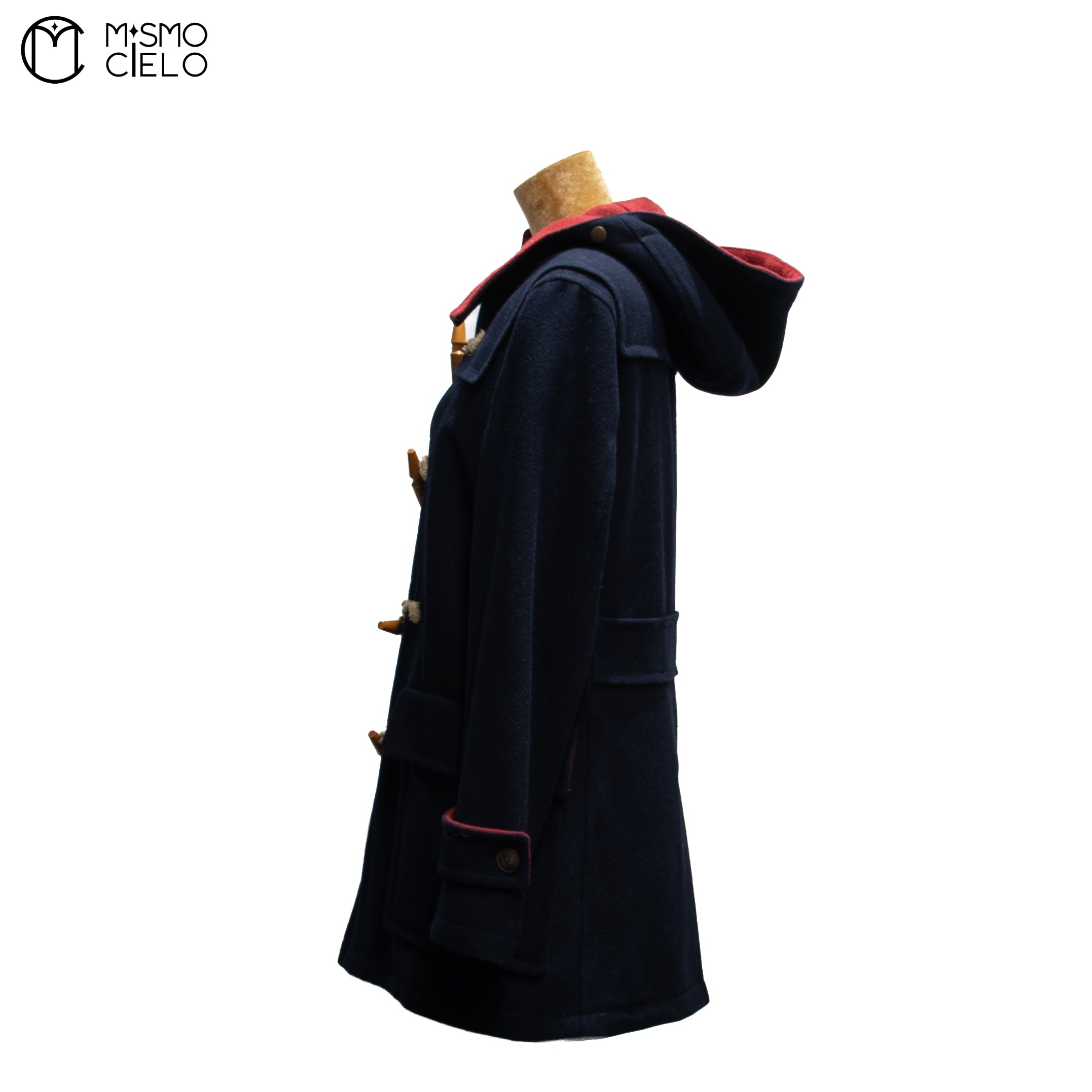 Navy Duffle Coat Black Label