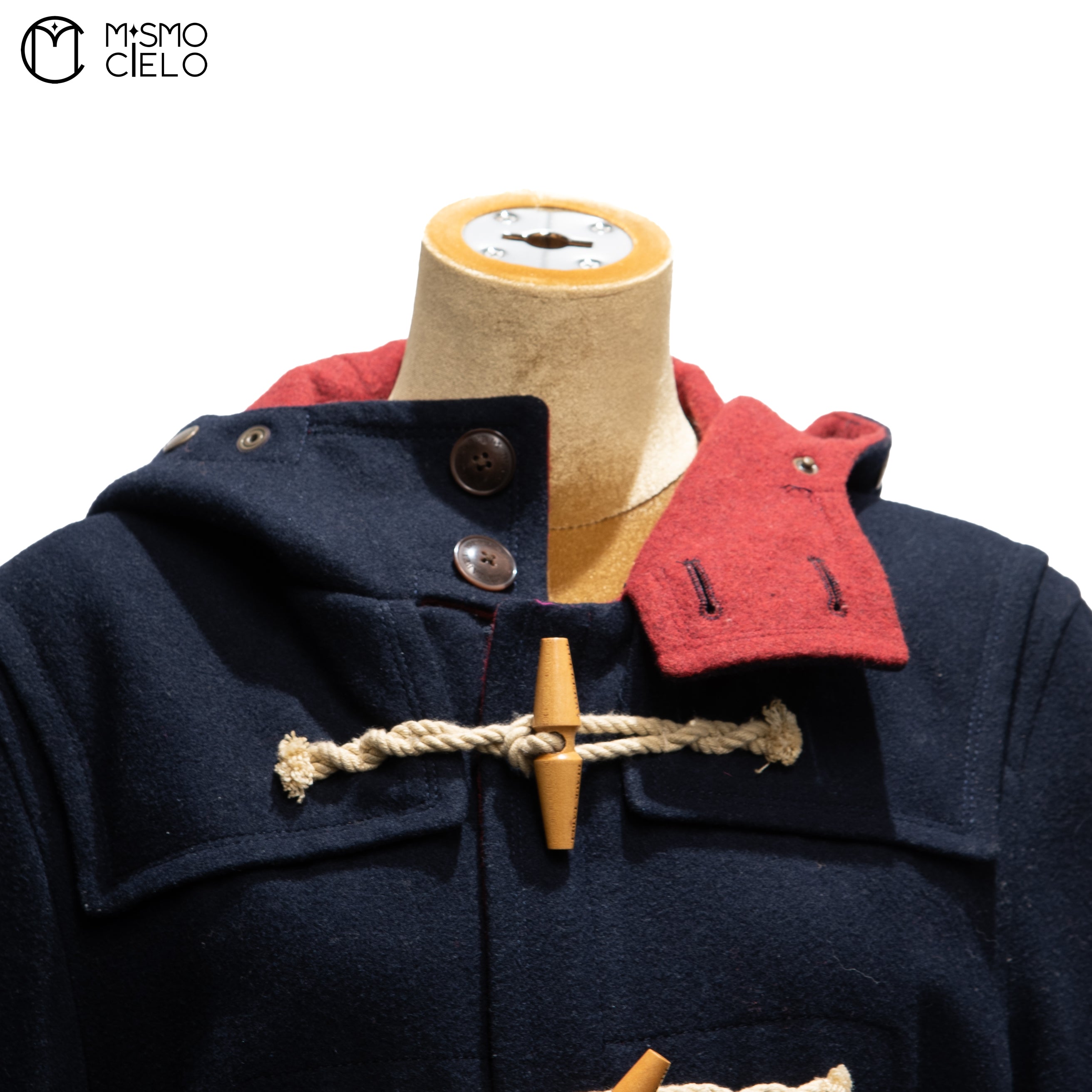 Navy Duffle Coat Black Label