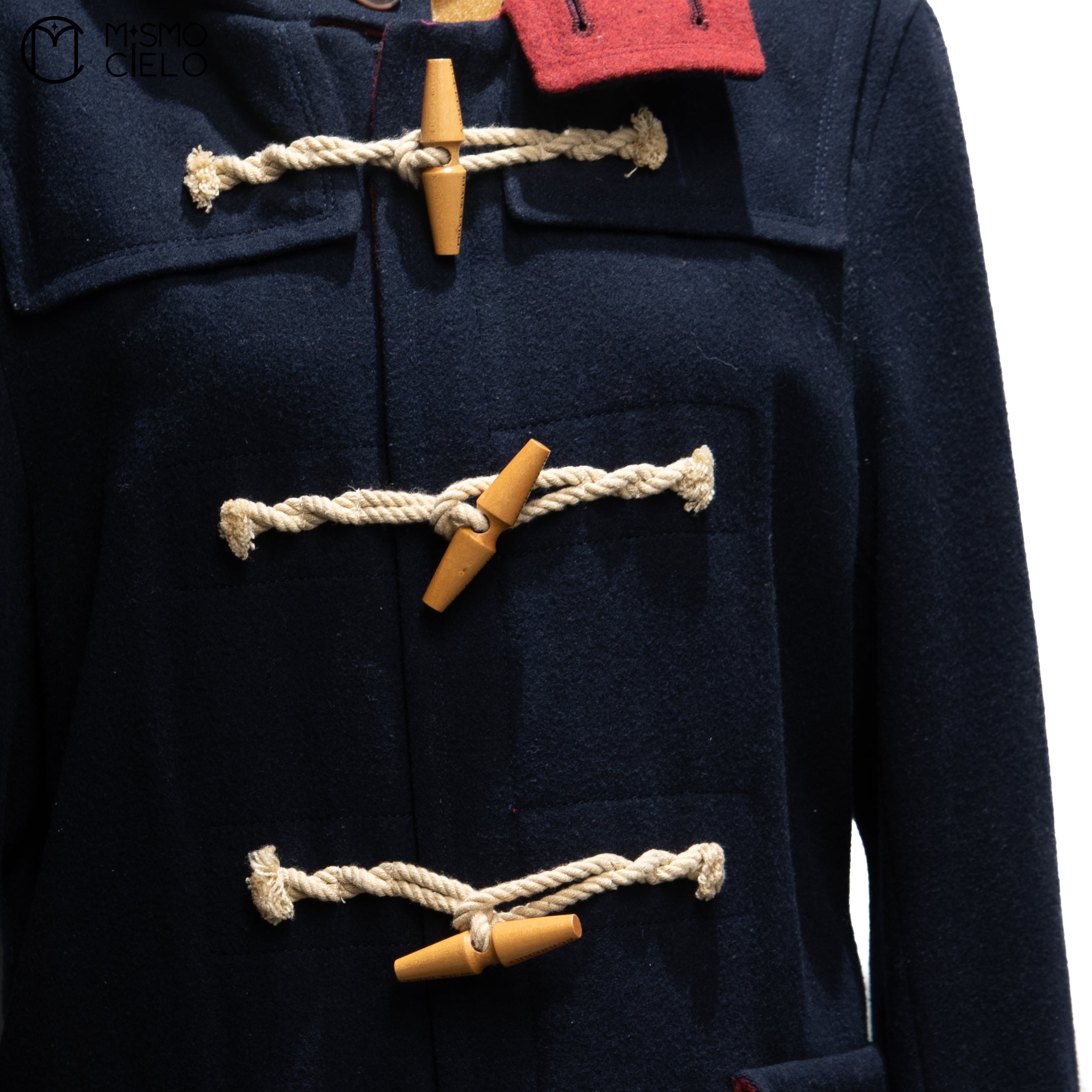 Navy Duffle Coat Black Label