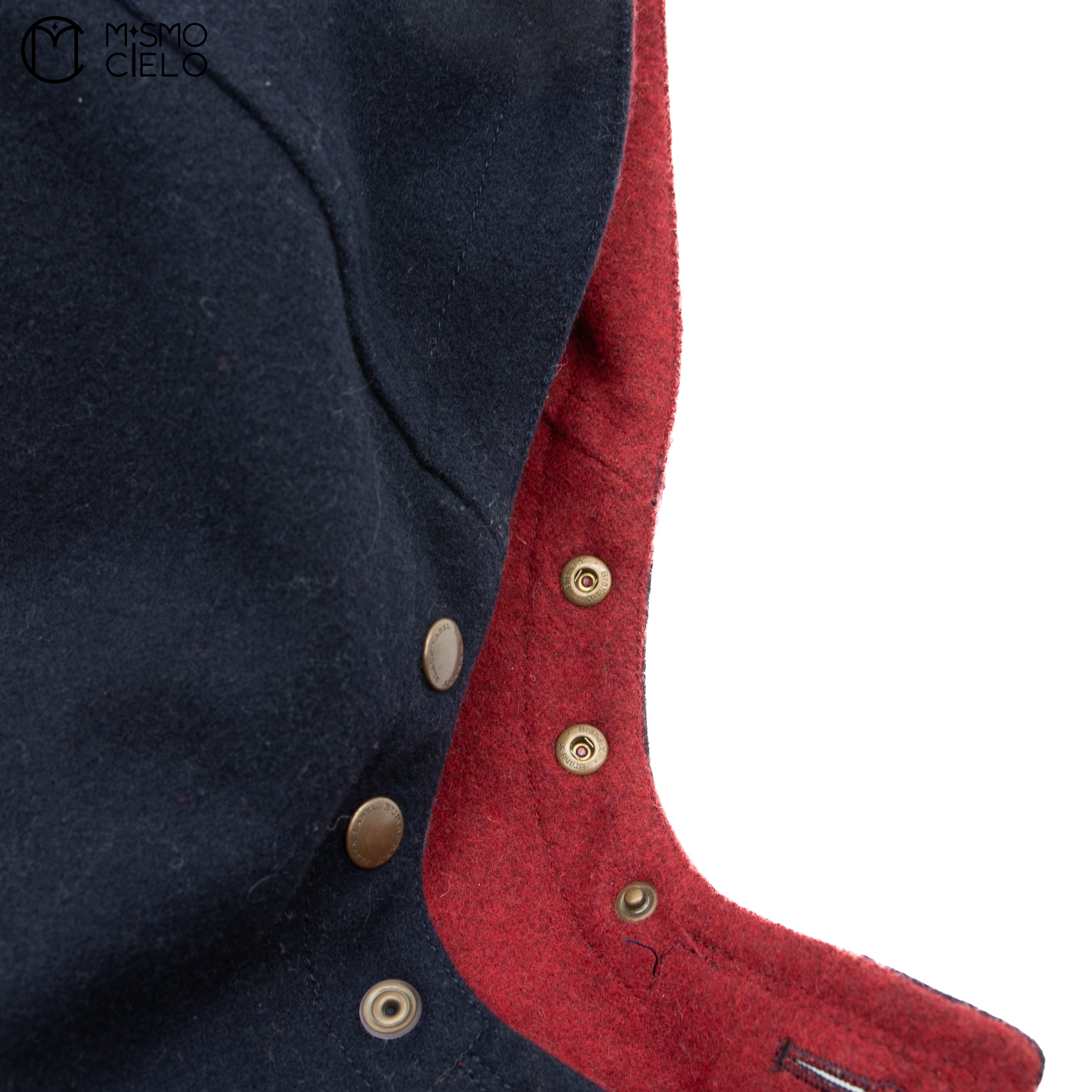 Navy Duffle Coat Black Label