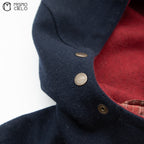 Navy Duffle Coat Black Label