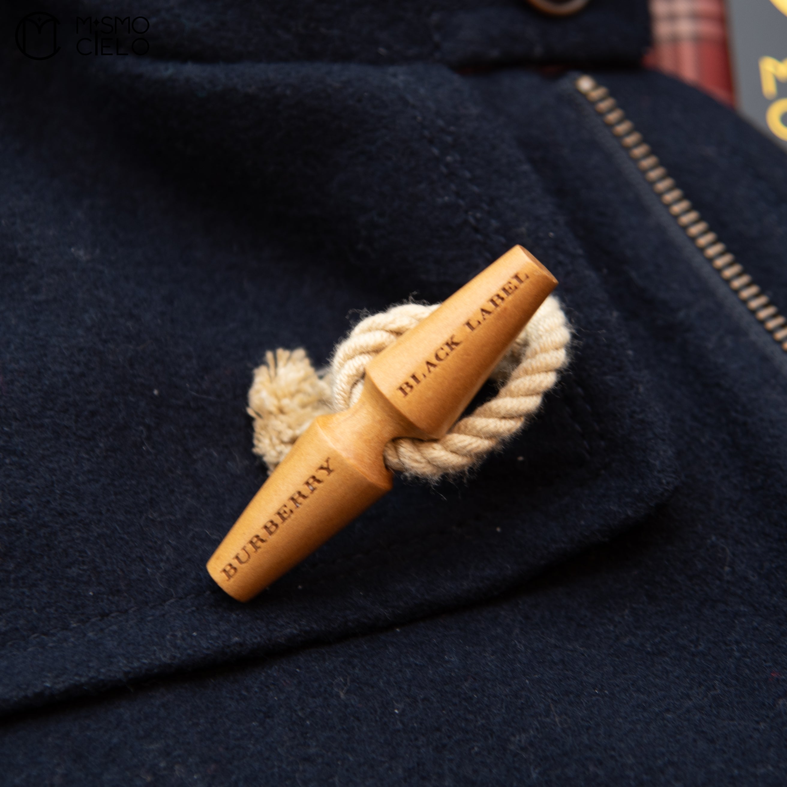 Navy Duffle Coat Black Label