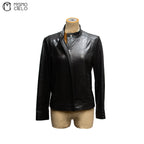 Leather Rider’s Jacket Black with Red Lining Size