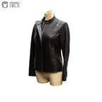 Leather Rider’s Jacket Black with Red Lining Size