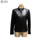 Leather Rider’s Jacket Black with Red Lining Size