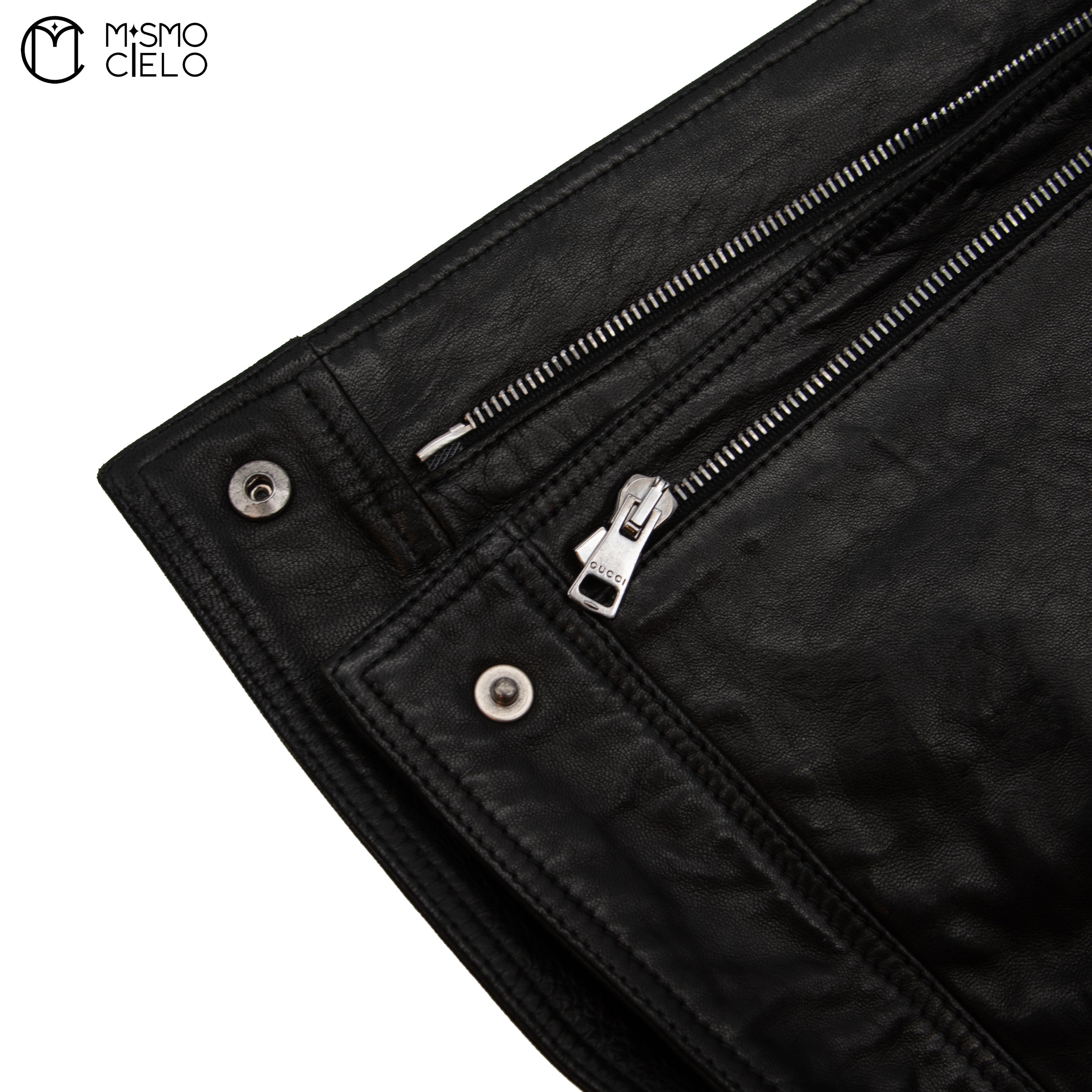 Leather Rider’s Jacket Black with Red Lining Size