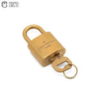 Gold Padlock and Key