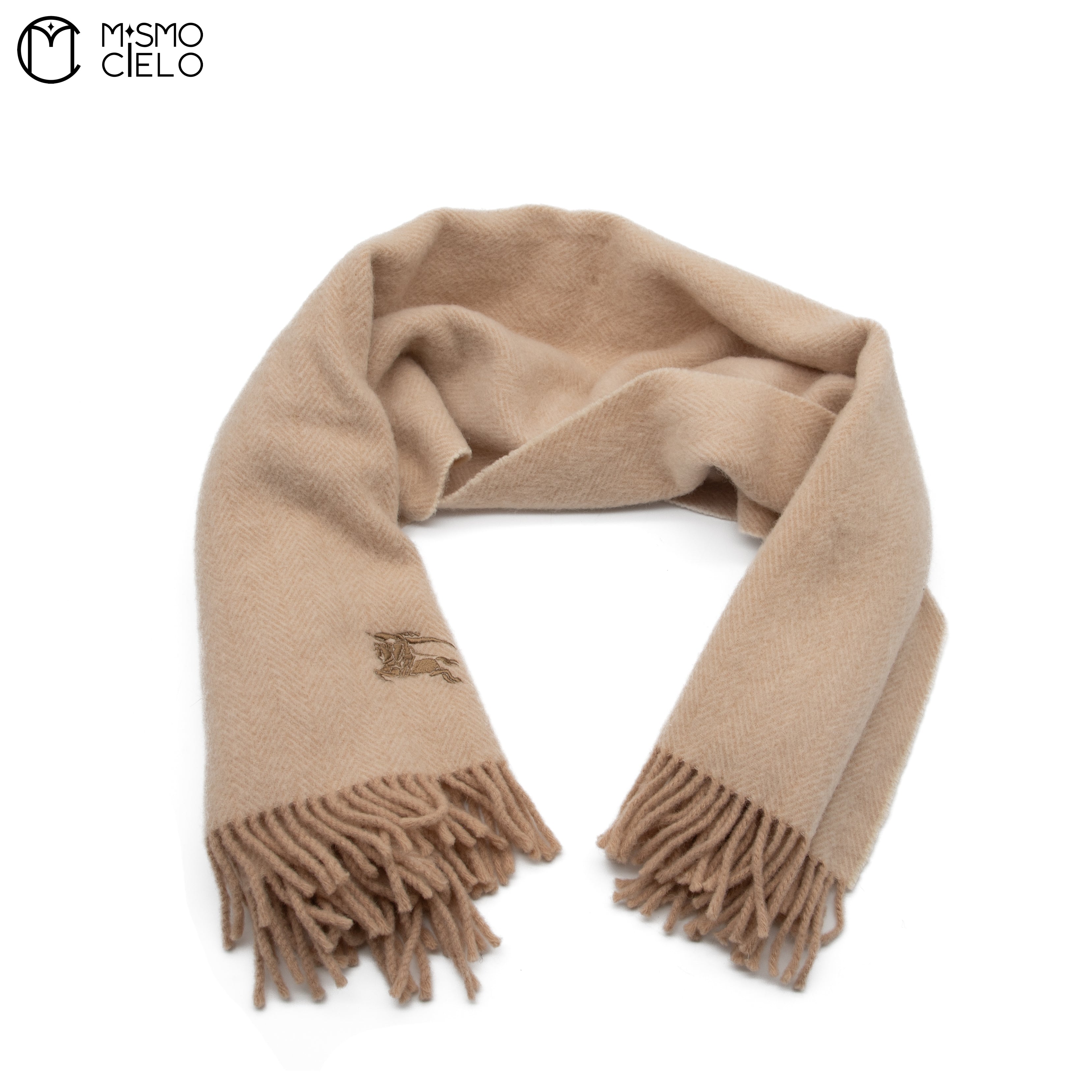 Light Brown Wool Scarf