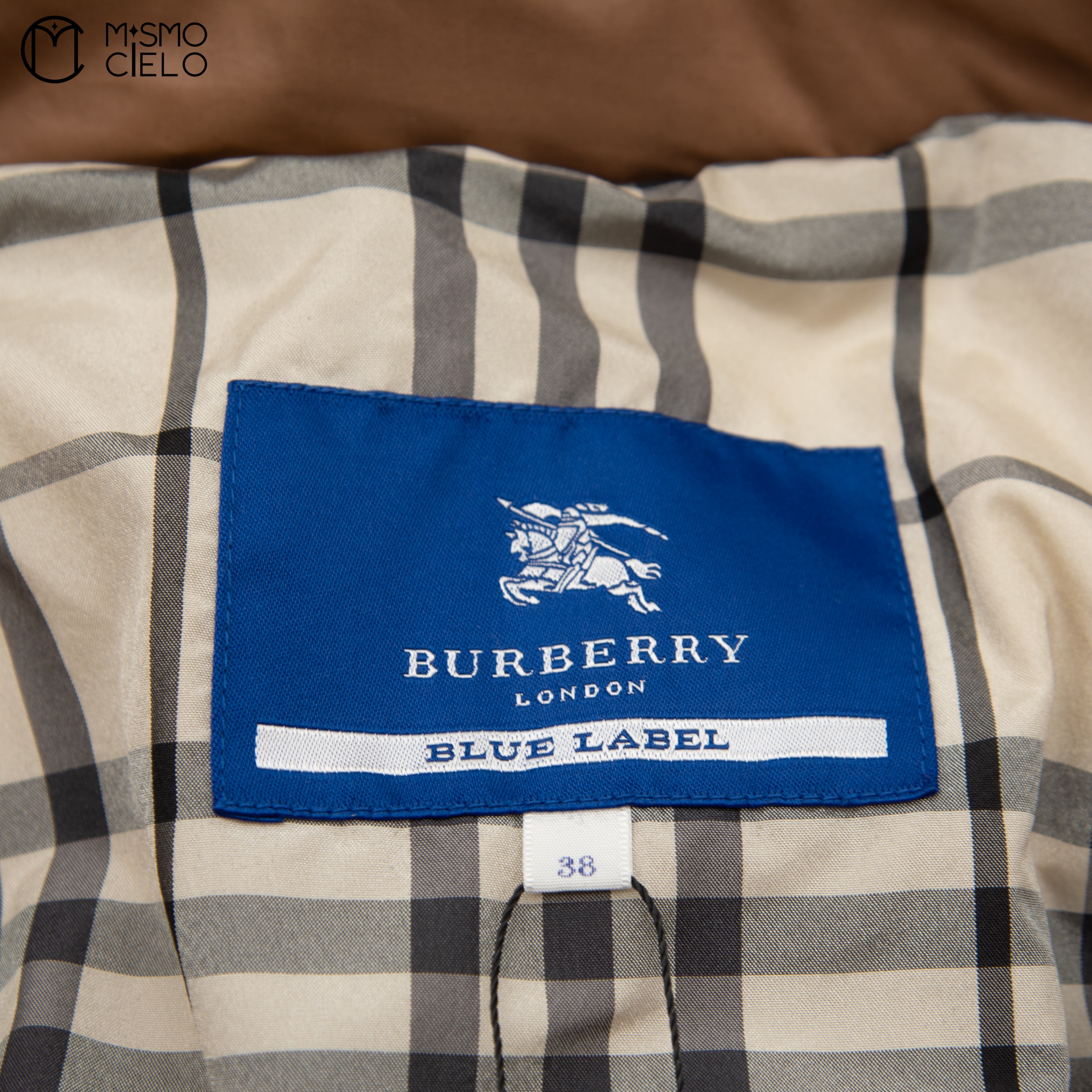 Brown Feather Down Coat Blue Label