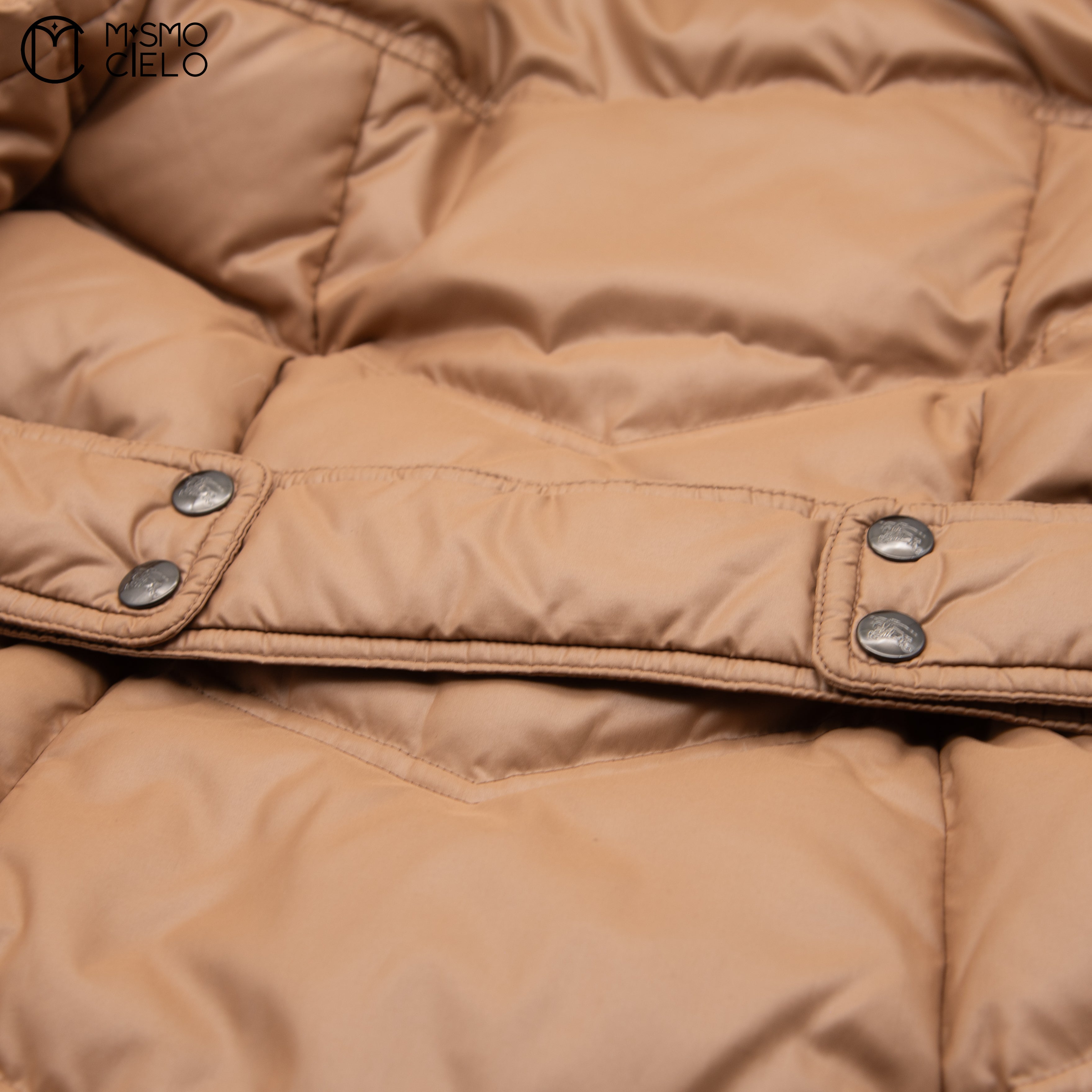 Brown Feather Down Coat Blue Label