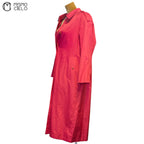 Fuchsia Trench Coat White London Label
