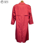 Fuchsia Trench Coat White London Label