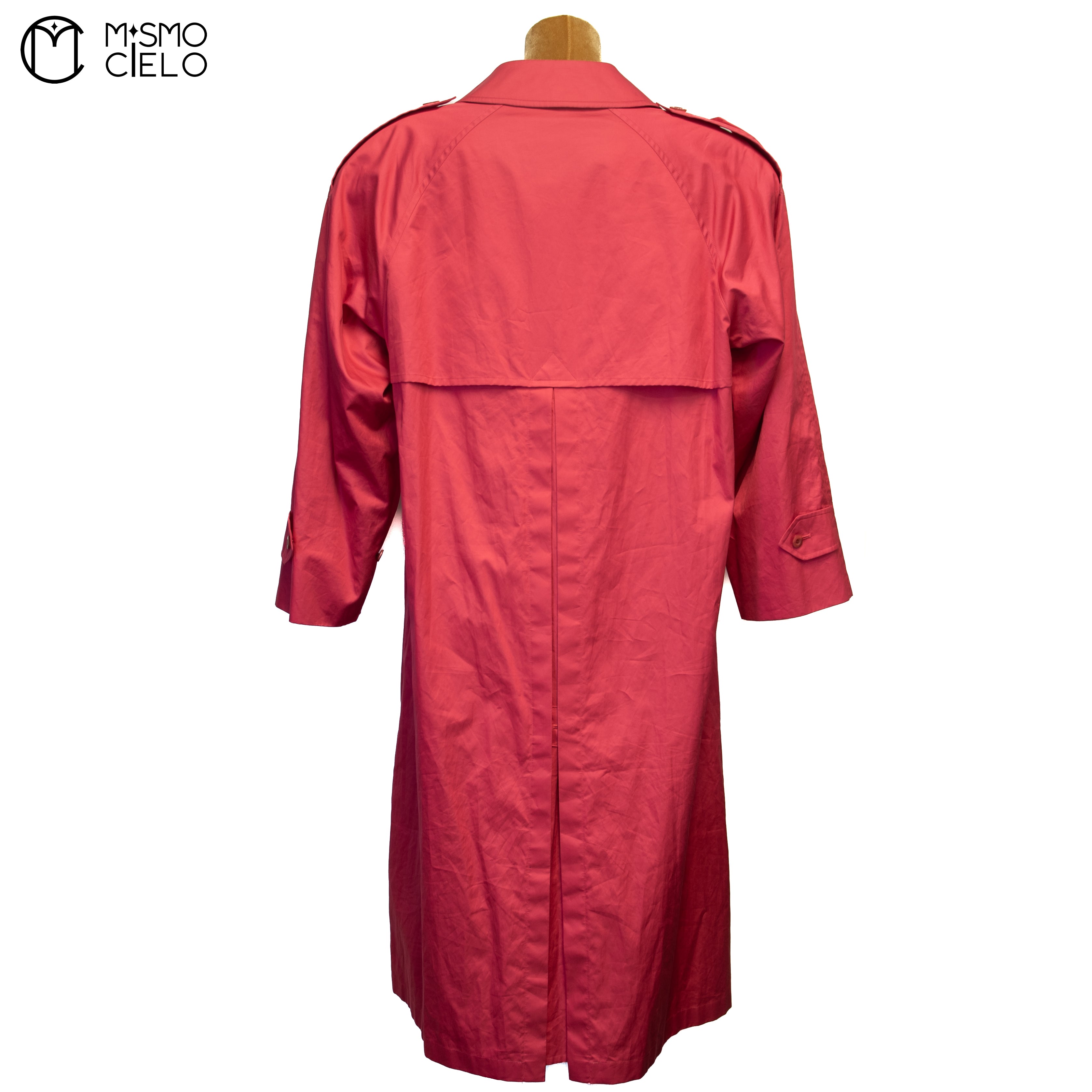 Fuchsia Trench Coat White London Label