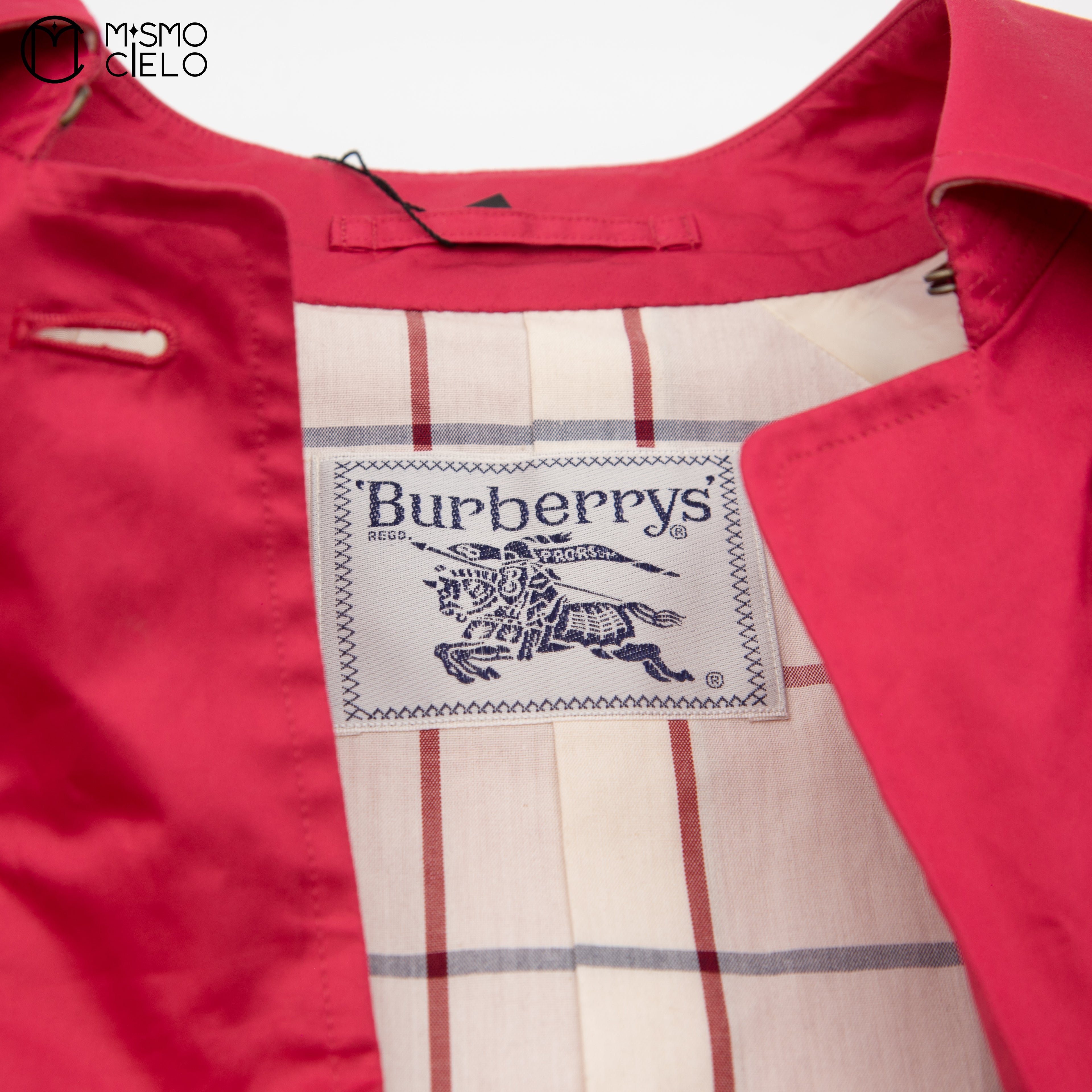 Fuchsia Trench Coat White London Label