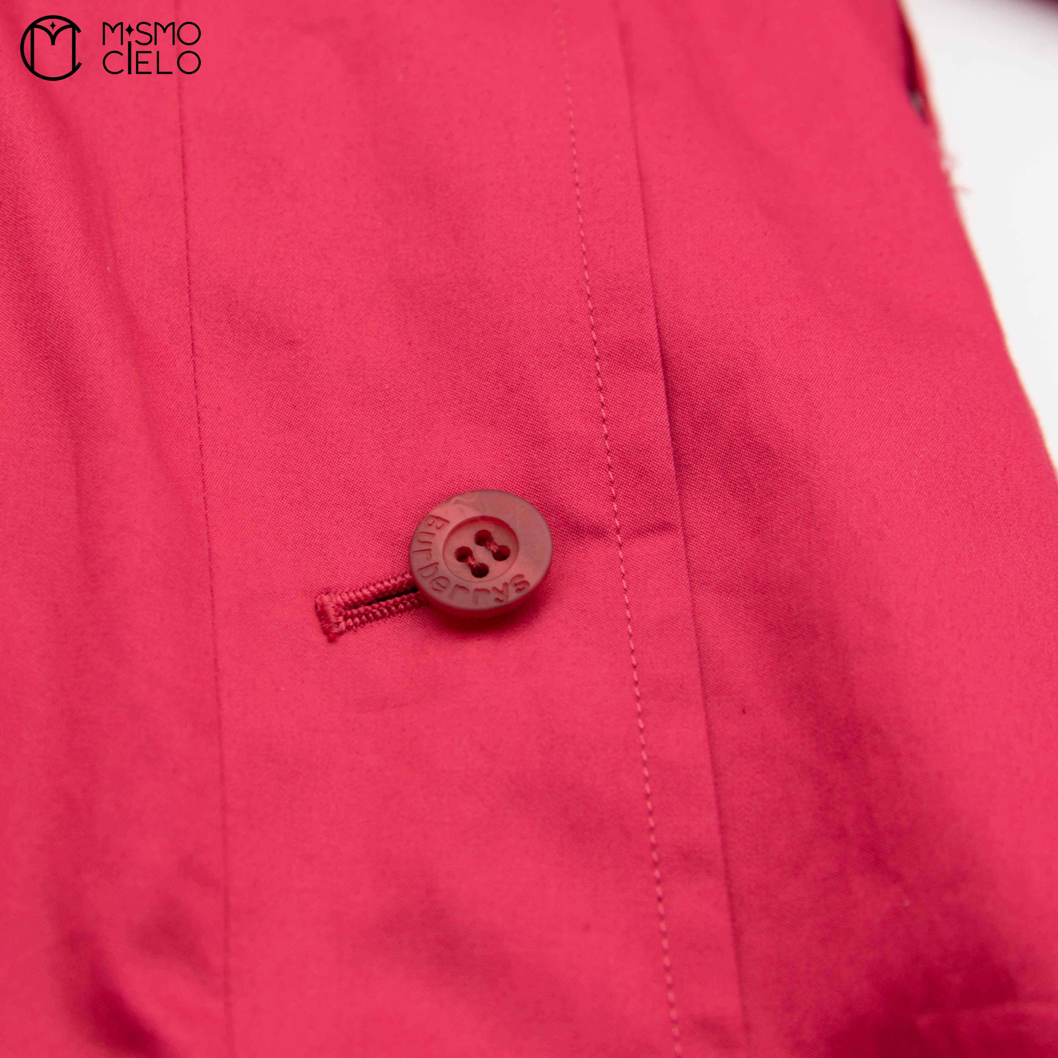 Fuchsia Trench Coat White London Label