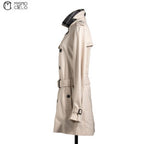 Heron Short Trench Coat White London Label