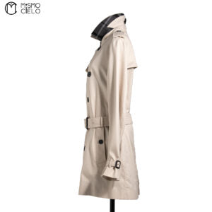 Heron Short Trench Coat White London Label