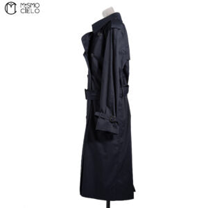 Dark Navy Trench Coat England Label