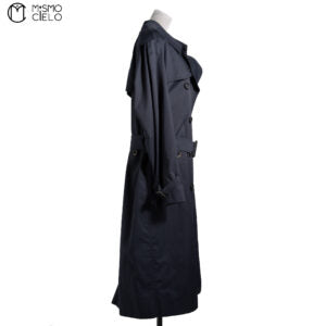 Dark Navy Trench Coat England Label