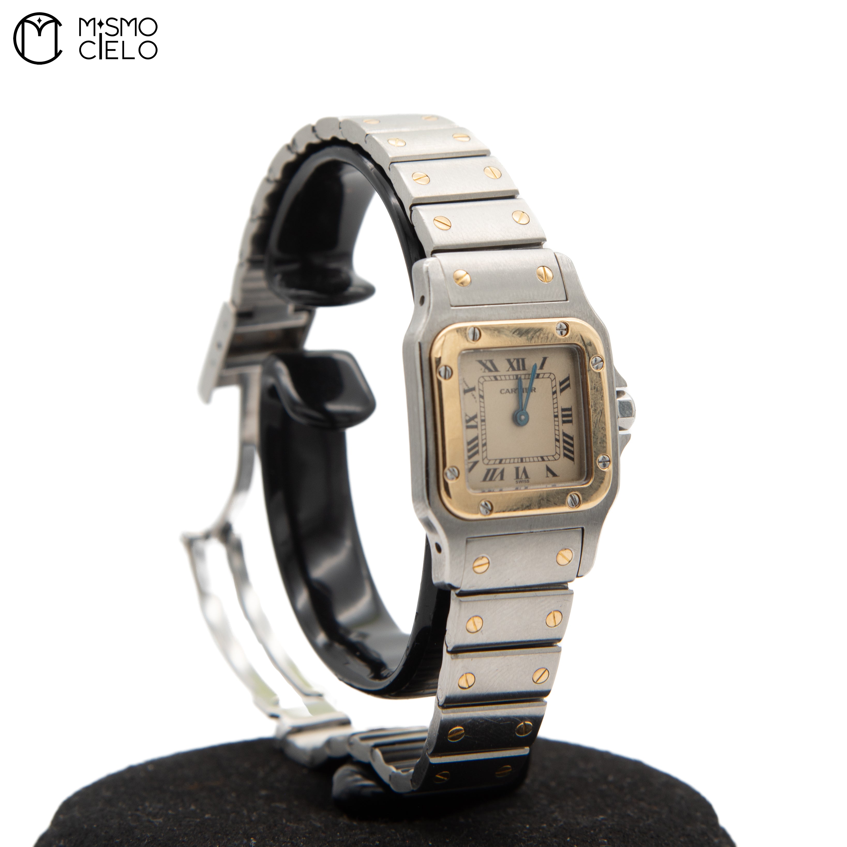 Santos Galbe SM Ivory Dial Watch