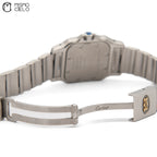 Santos Galbe SM Ivory Dial Watch