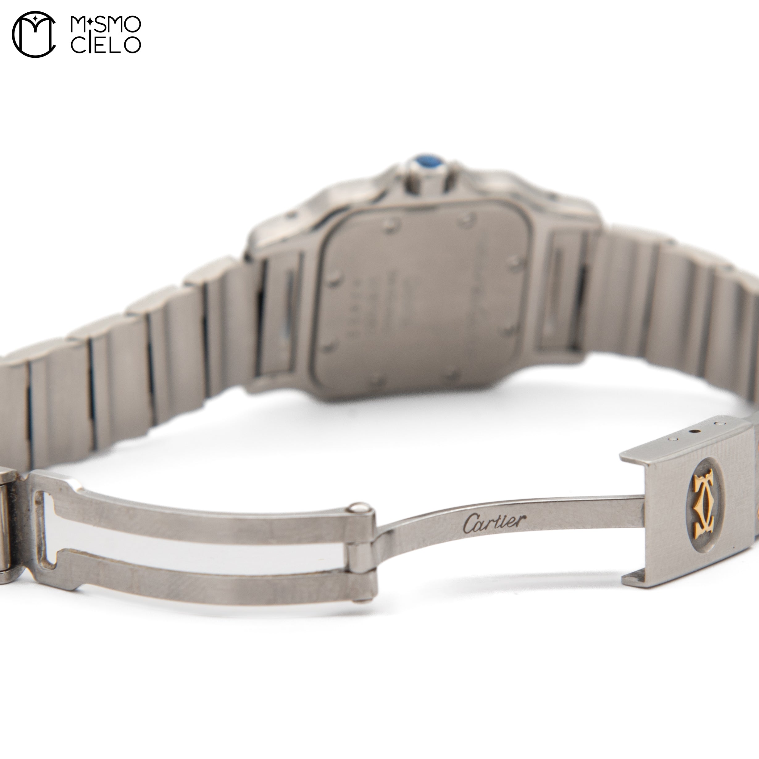 Santos Galbe SM Ivory Dial Watch