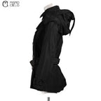 Black Short Trench Coat Brit Label