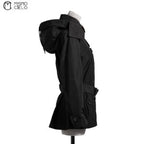 Black Short Trench Coat Brit Label